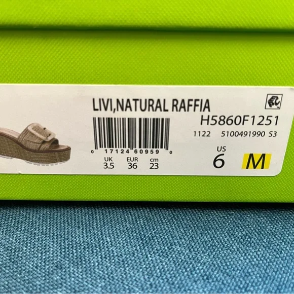 Sam Edelman Livi Natural Raffia Wedges NEW - Picture 5 of 5